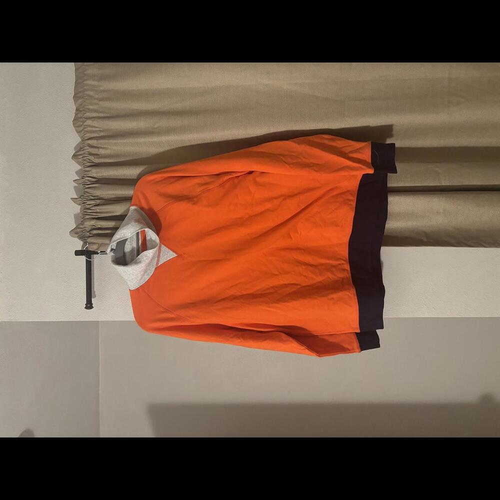 Club Room Orange Fleece Pullover  Turtleneck - Large